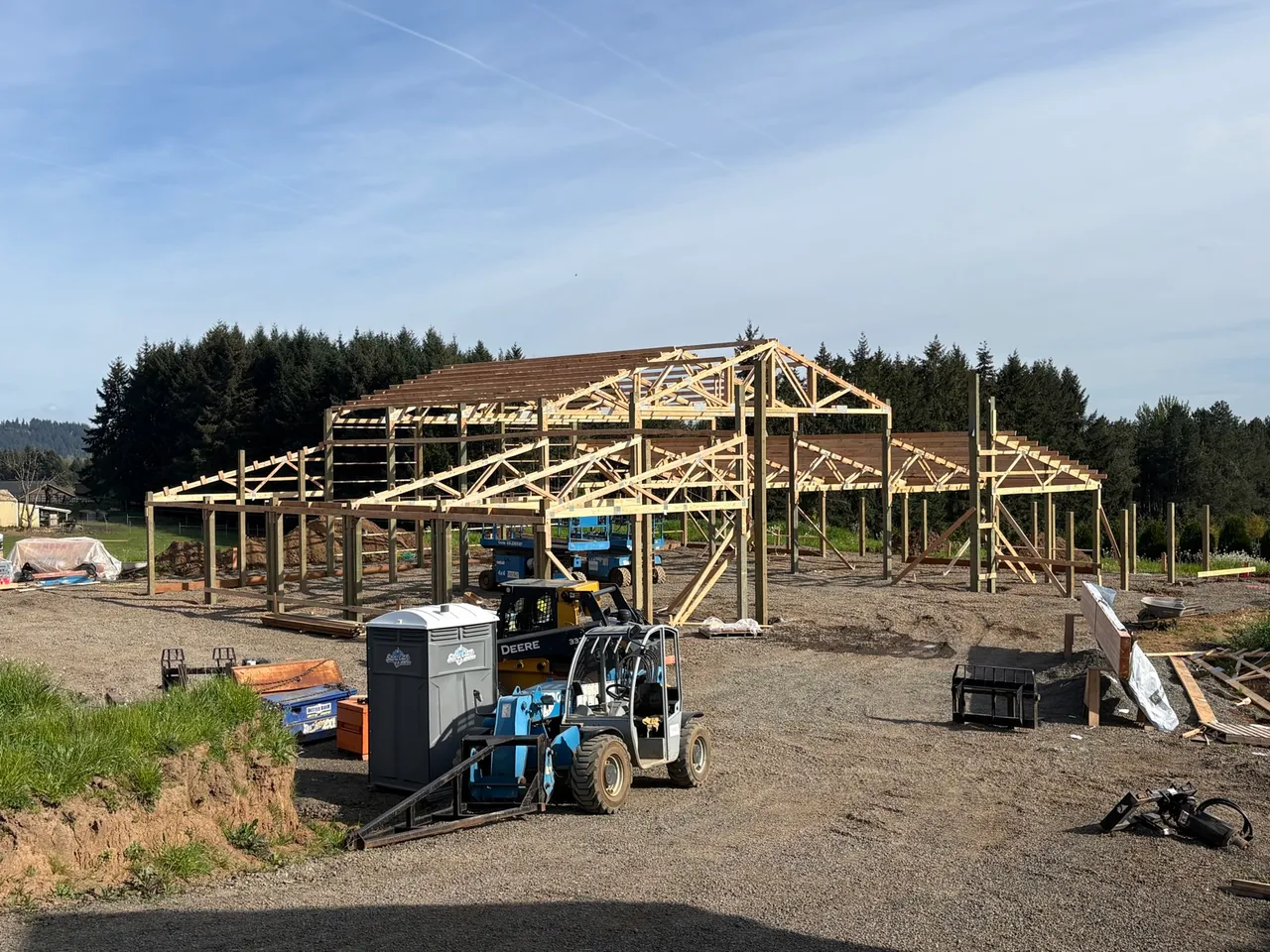 76×60 Monitor Shop — Clackamas County, Oregon during construction
