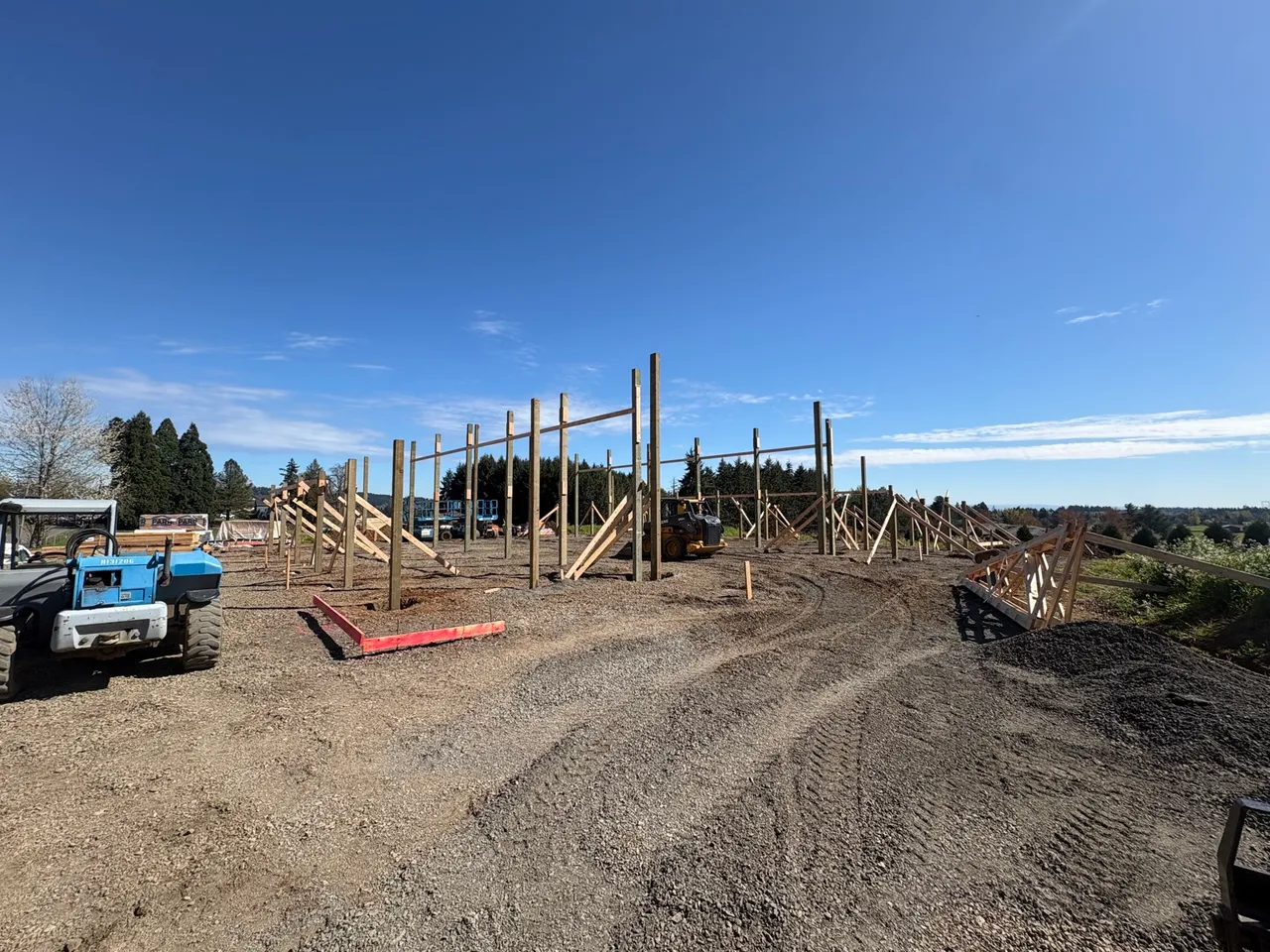 76×60 Monitor Shop — Clackamas County, Oregon during construction