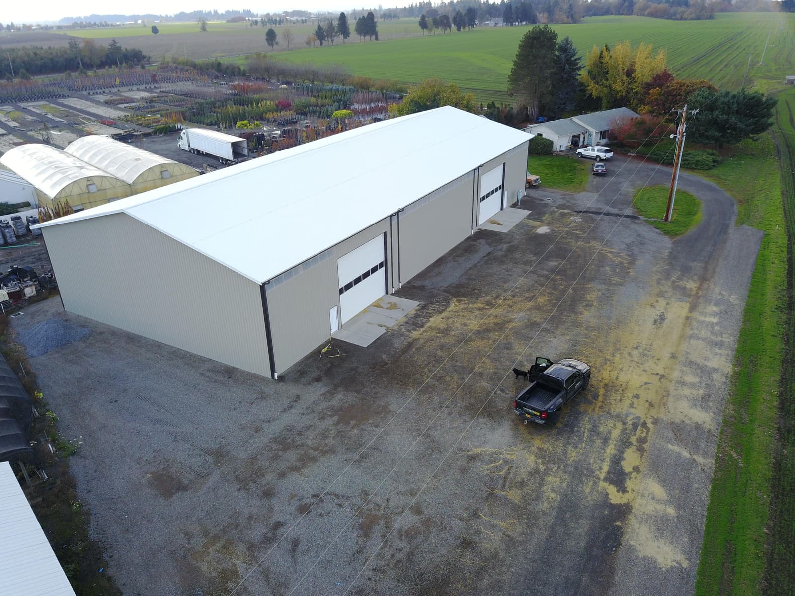 Miner Pole Buildings steel frame buildings project in Oregon