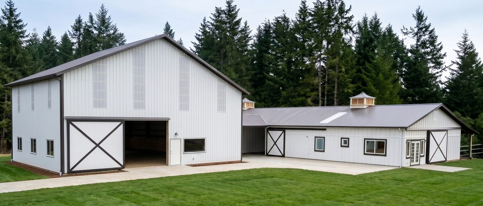 Miner Pole Buildings shops & garages project in Oregon